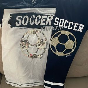 Justice Active Soccer Tip and Sweatpants